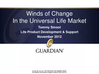 Winds of Change In the Universal Life Market