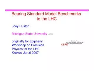 Bearing Standard Model Benchmarks to the LHC