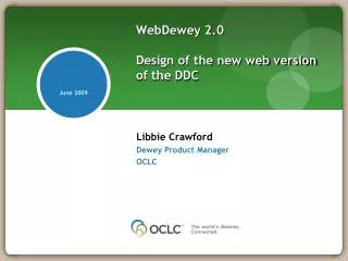 WebDewey 2.0 Design of the new web version of the DDC