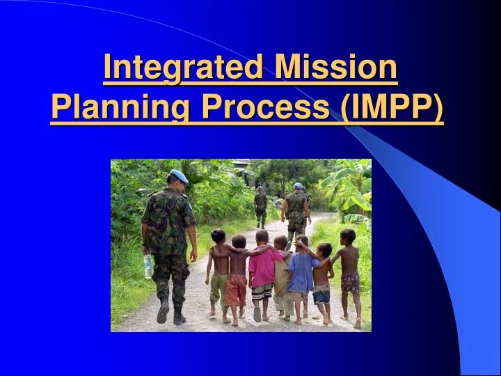 integrated mission planning process impp