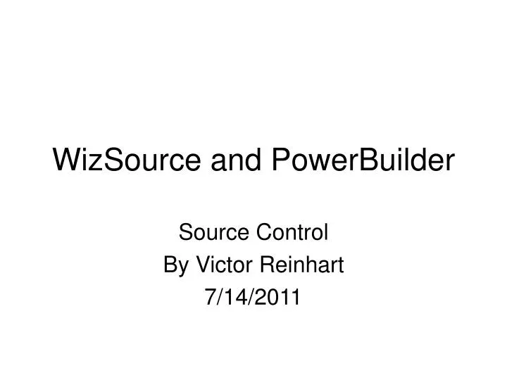 wizsource and powerbuilder