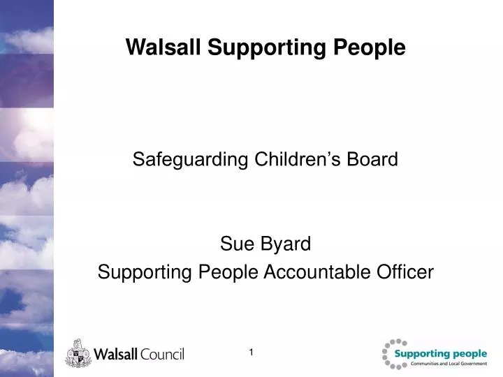 walsall supporting people