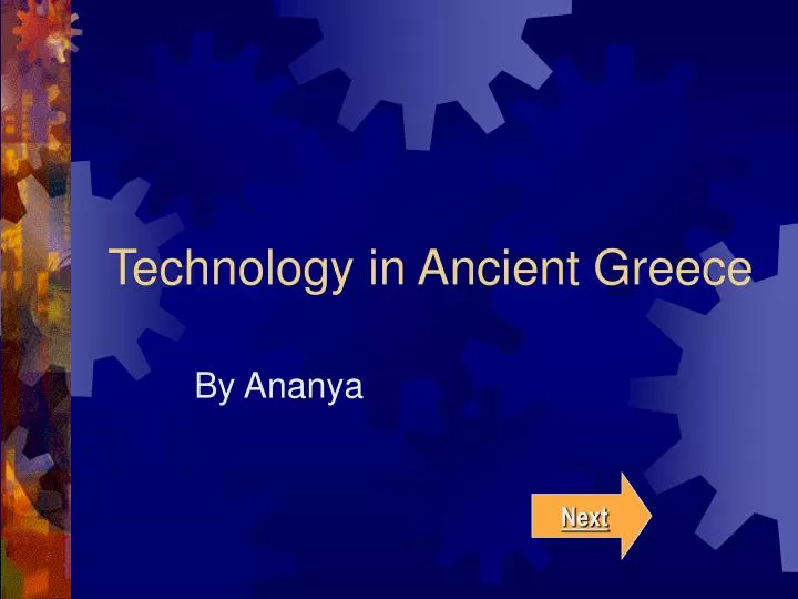 technology in ancient greece