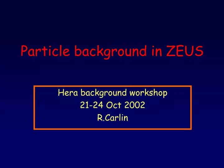 particle background in zeus