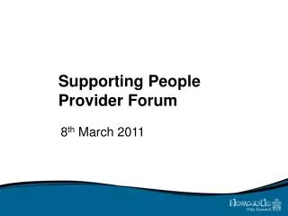 Supporting People Provider Forum