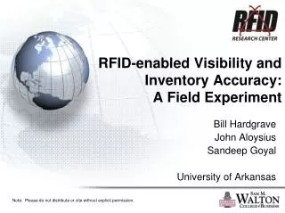 RFID-enabled Visibility and Inventory Accuracy: A Field Experiment