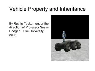 Vehicle Property and Inheritance