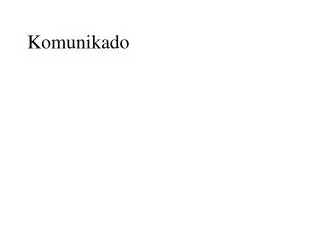komunikado