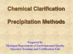 Chemical Clarification Precipitation Methods - slide 1