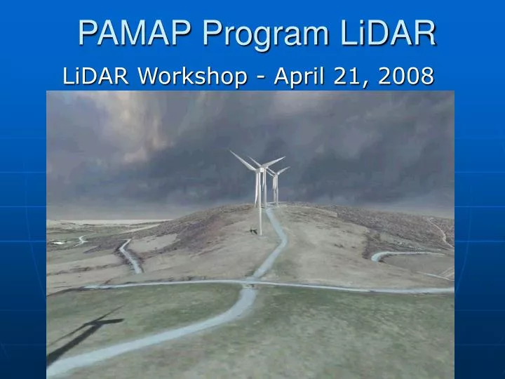 pamap program lidar