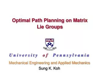 Optimal Path Planning on Matrix Lie Groups