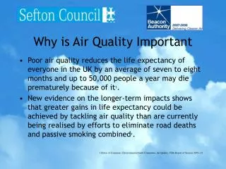 Why is Air Quality Important