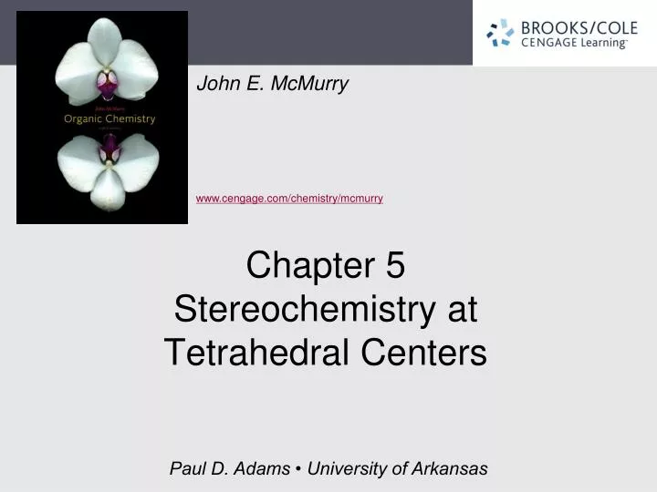 chapter 5 stereochemistry at tetrahedral centers
