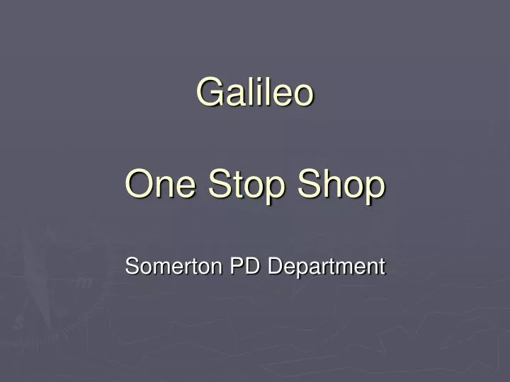 galileo one stop shop