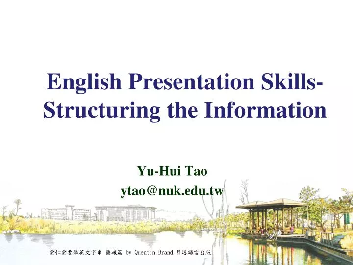 english presentation skills structuring the information
