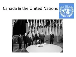 Canada &amp; the United Nations