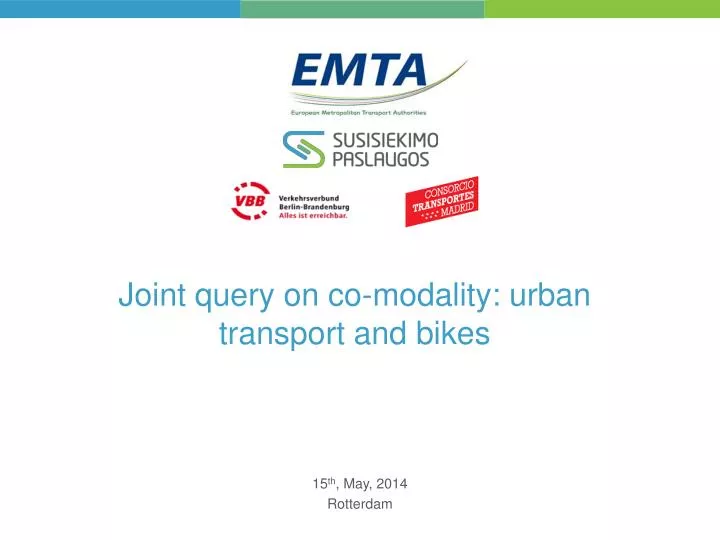 joint query on co modality urban transport and bikes