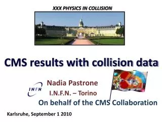 CMS results with collision data