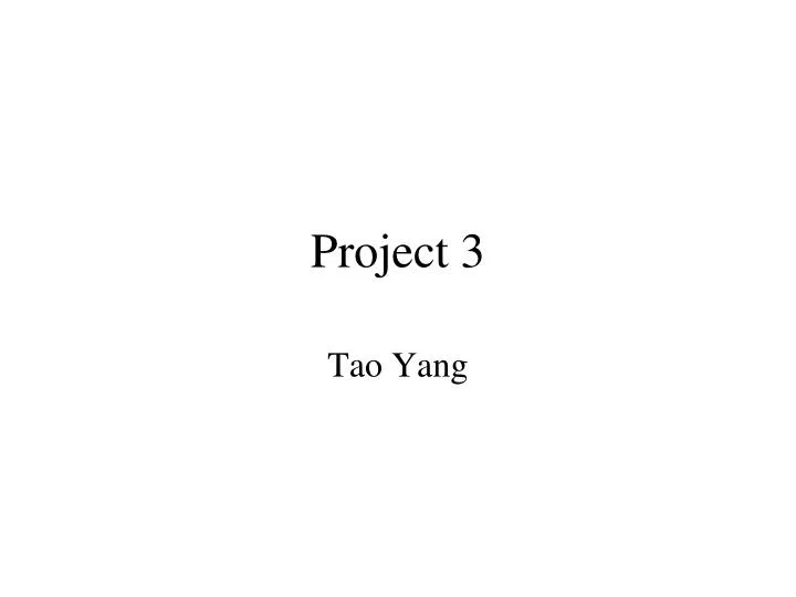 project 3