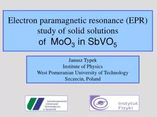 Electron paramagnetic resonance (EPR) study of solid solutions of MoO 3 in SbVO 5