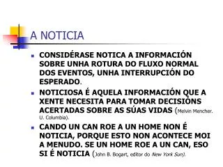 a noticia