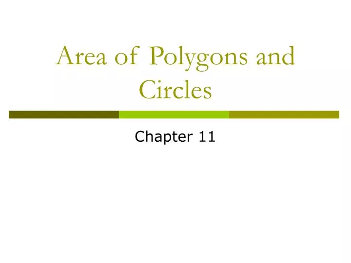 area of polygons and circles