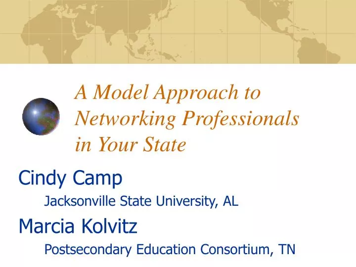 a model approach to networking professionals in your state