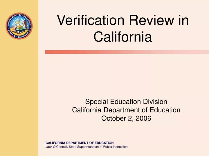 special education division california department of education october 2 2006