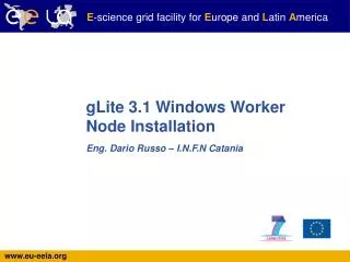 gLite 3.1 Windows Worker Node Installation