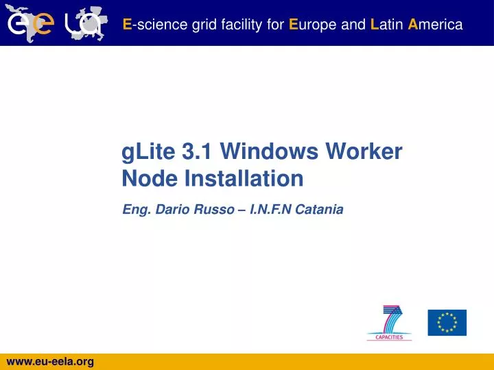 glite 3 1 windows worker node installation