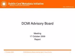 DCMI Advisory Board