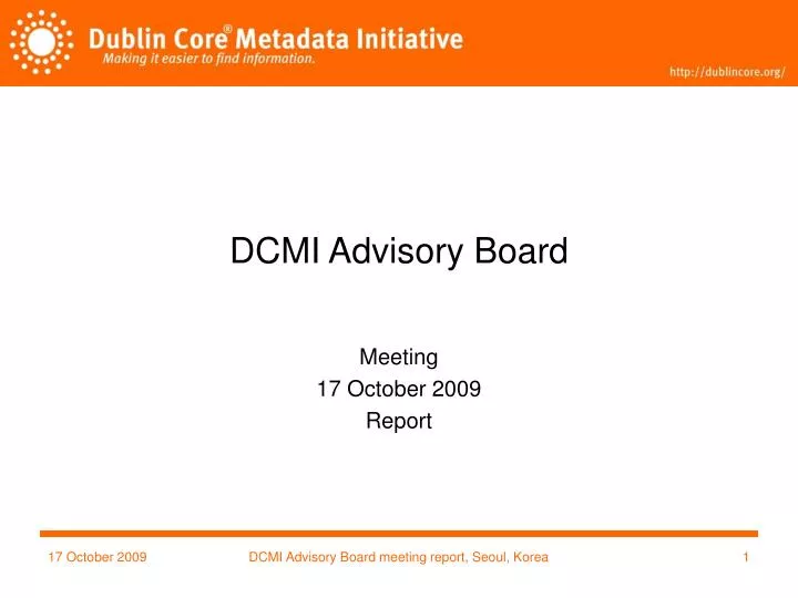 dcmi advisory board