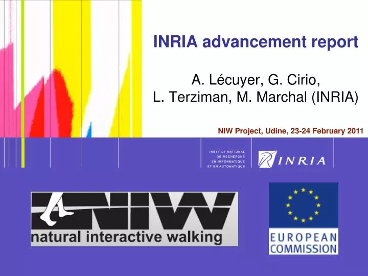 inria advancement report a l cuyer g cirio l terziman m marchal inria