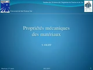 propri t s m caniques des mat riaux