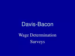 Davis-Bacon