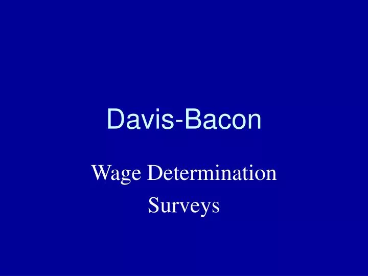 davis bacon