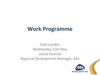 Work Programme