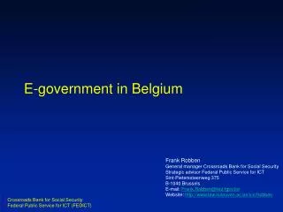 e government in belgium