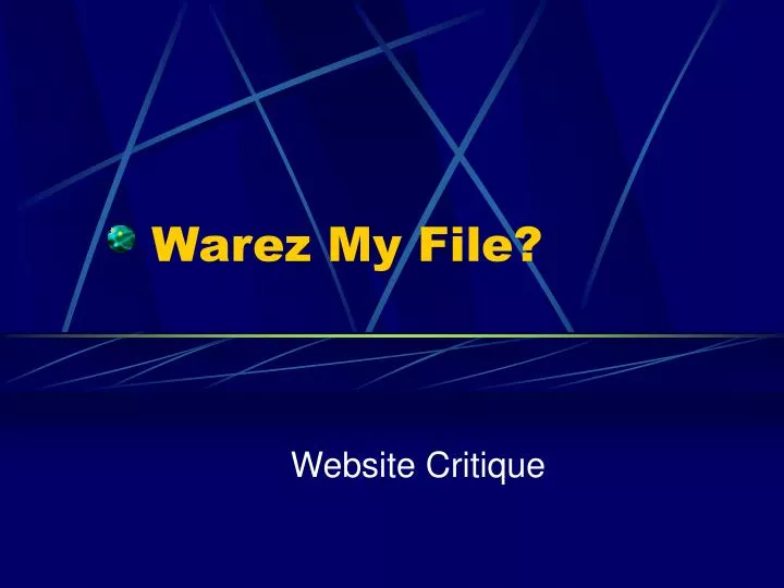 warez my file