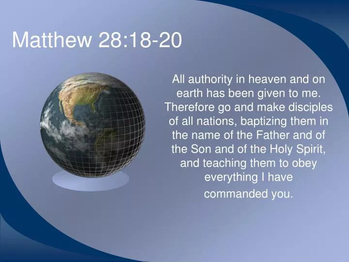 matthew 28 18 20