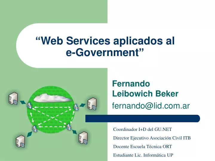 web services aplicados al e government