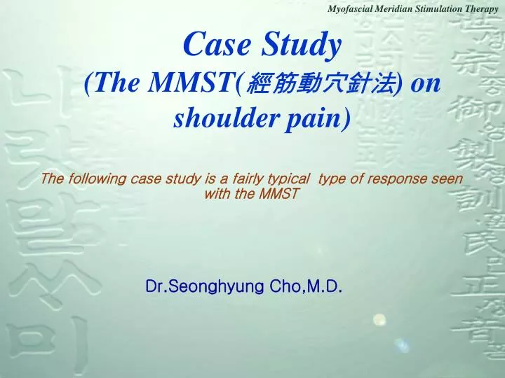 case study the mmst on shoulder pain