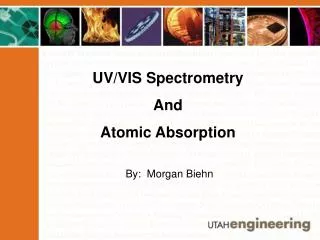 UV/VIS Spectrometry And Atomic Absorption