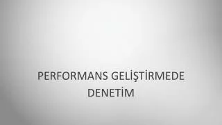 performans gel t rmede denet m