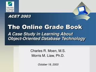 The Online Grade Book