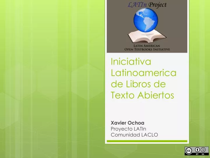 iniciativa latinoamerica de libros de texto abiertos