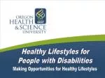 Healthy Lifestyles for People with Disabilities - slide 1