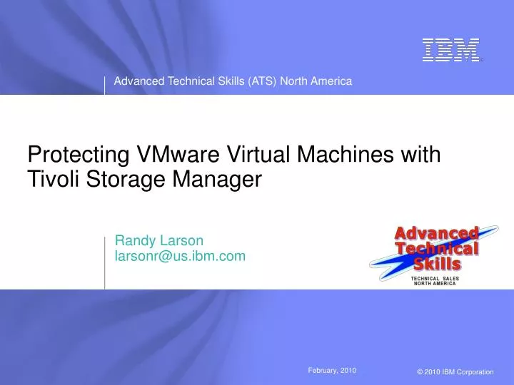 protecting vmware virtual machines with tivoli storage manager