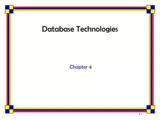 Database Technologies