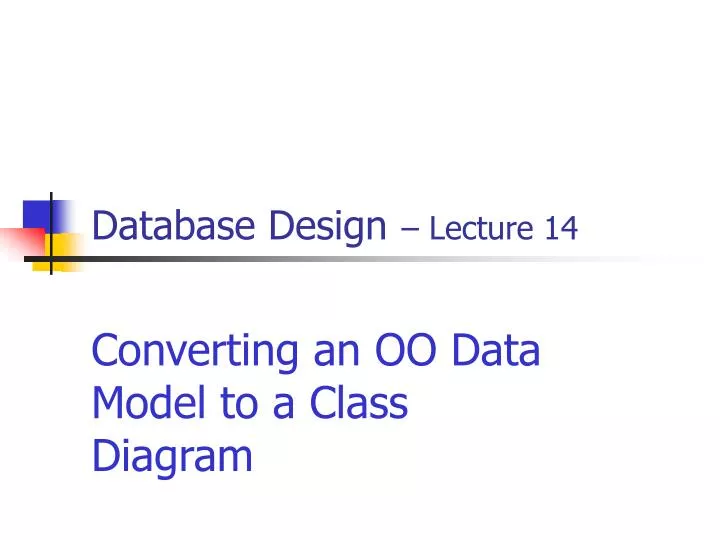 database design lecture 14